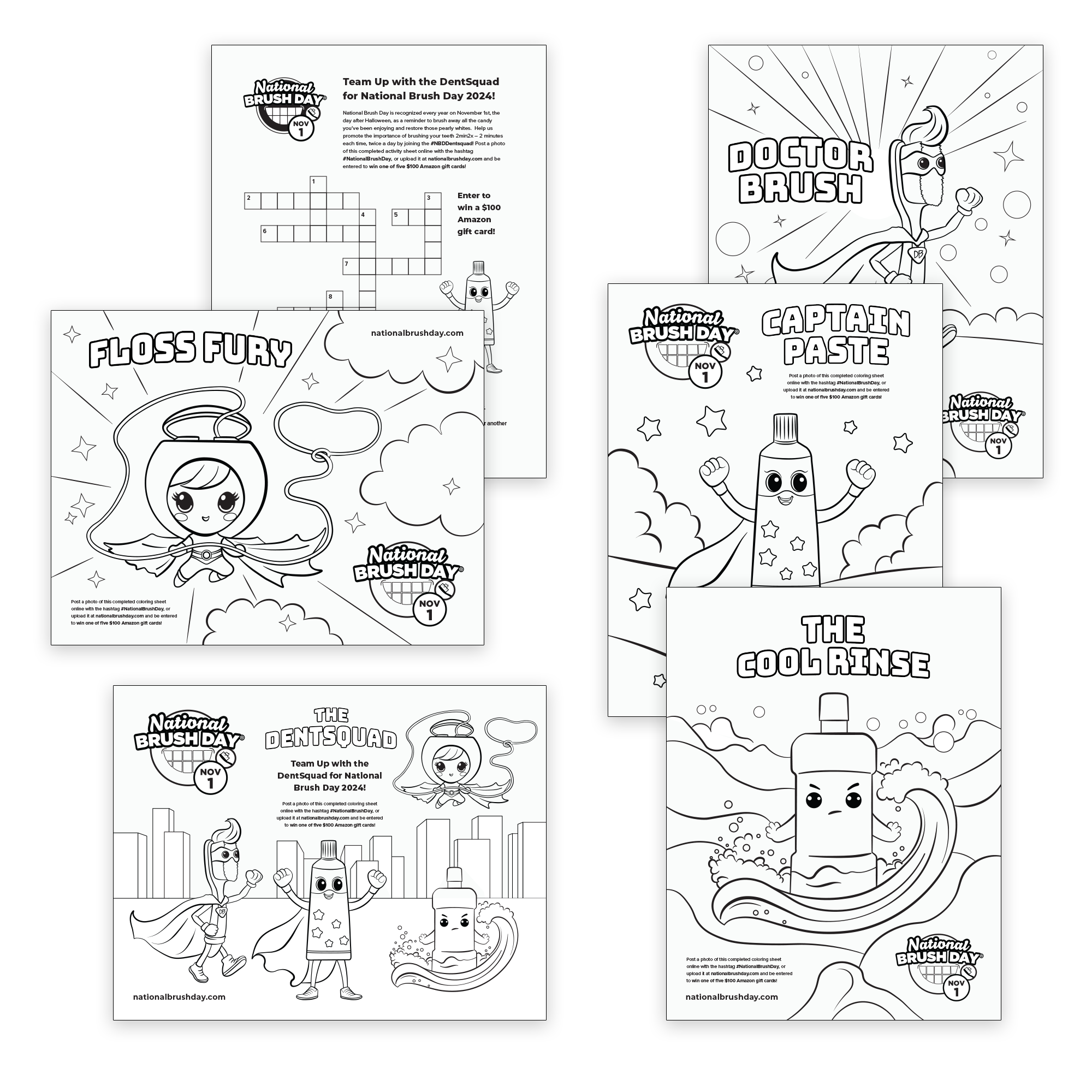 Dent Squad Activity Sheets