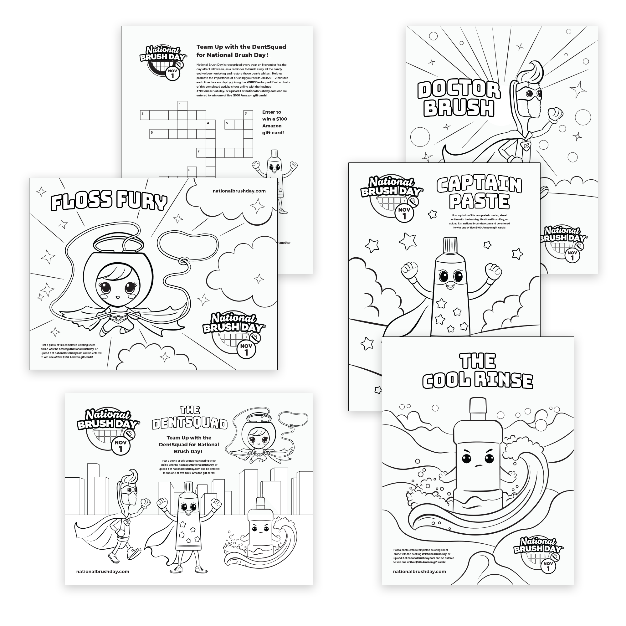 dent-squad-coloring-activity Dent Squad Activity Sheets